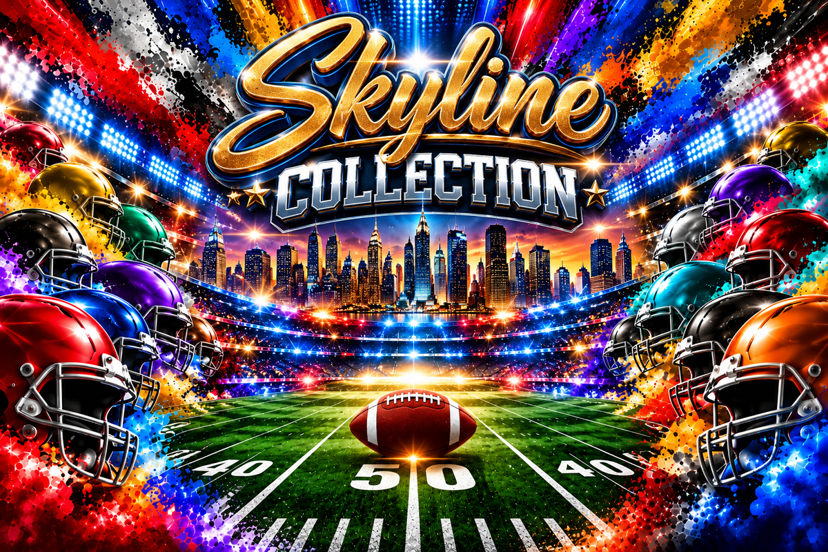 Football City Skyline Collection | Choose Your City & Team-Inspired Colors | Custom Fan Apparel & Gifts