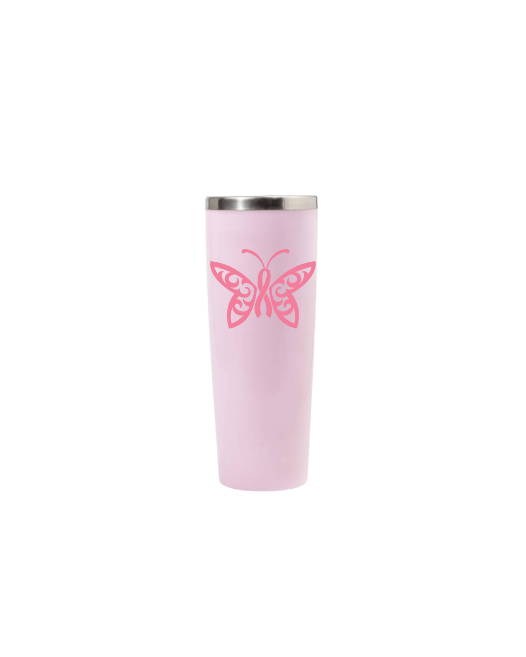 Pink Butterfly Tumbler