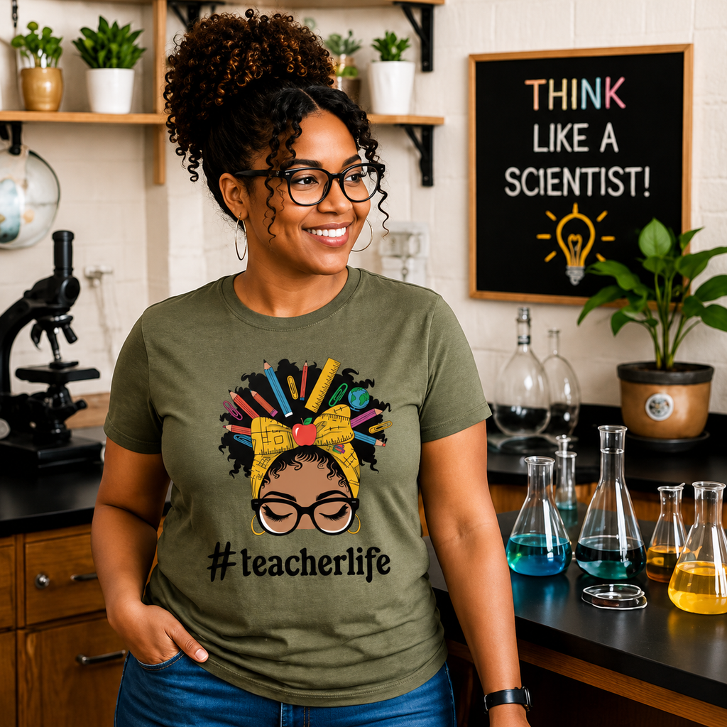 Teacher Life PNG | Black Teacher Shirt Design | Afro Teacher Pencil Bow | Back to School Starting at $20.00