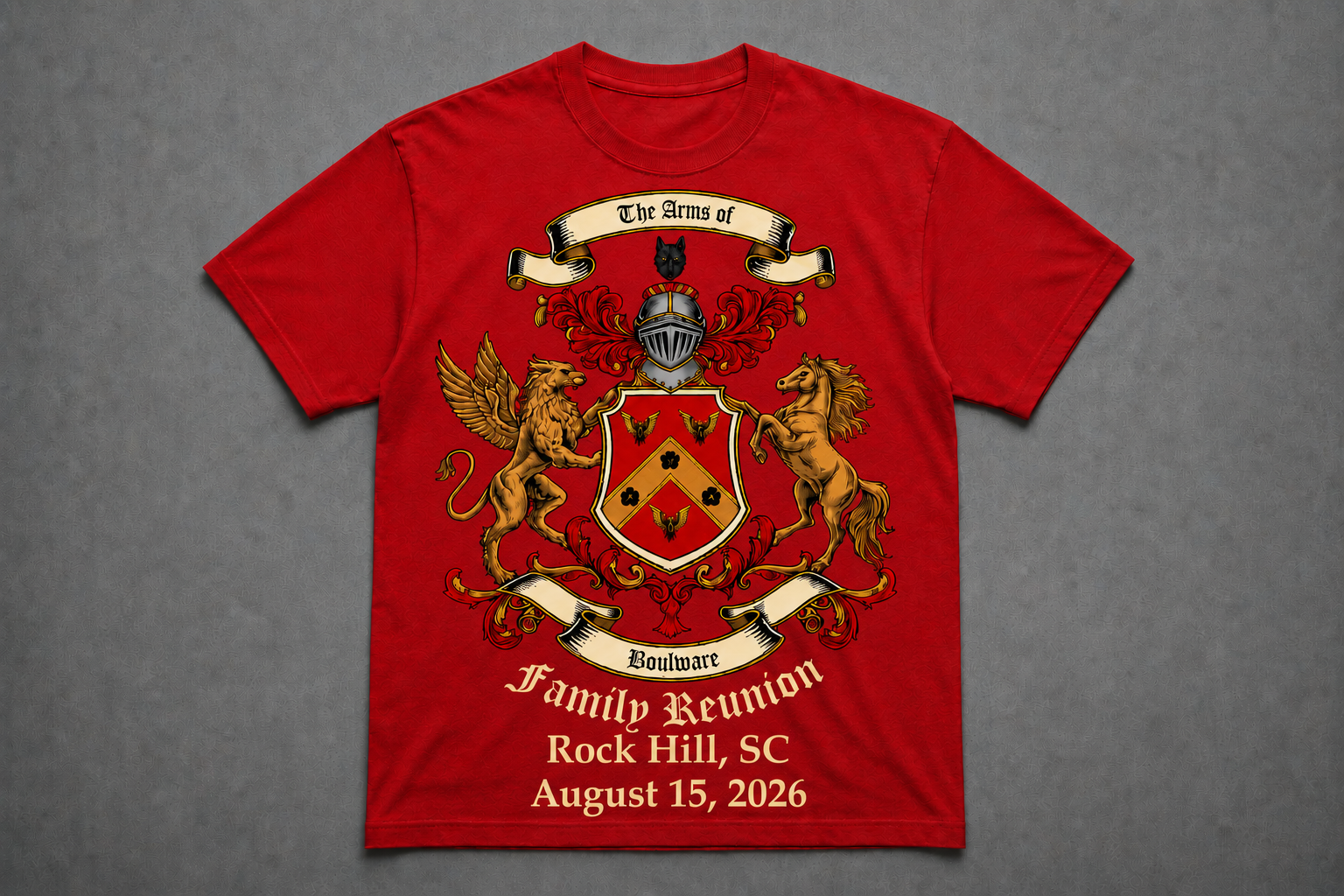 Boulware Family Reunion 2026 | Rock Hill, SC | August 14–16, 2026 Official Reunion T-Shirt Starting at $10