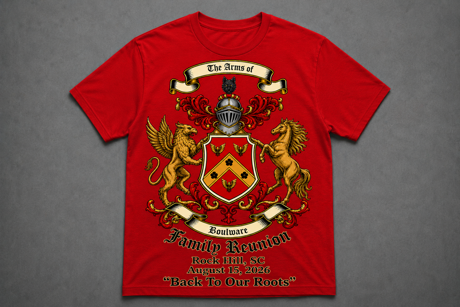 Boulware Family Reunion 2026 | Rock Hill, SC | August 14–16, 2026 Official Reunion T-Shirt Starting at $10