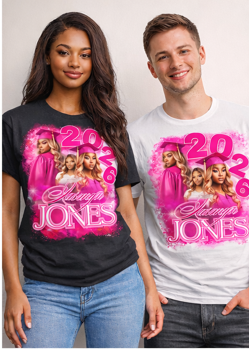 Personalized Graduation T-Shirt 2026 | Custom Photo Grad Shirt | Grad Tribute Shirt | Class of 2026 Keepsake Tee | Graduation Gift Starting at $30