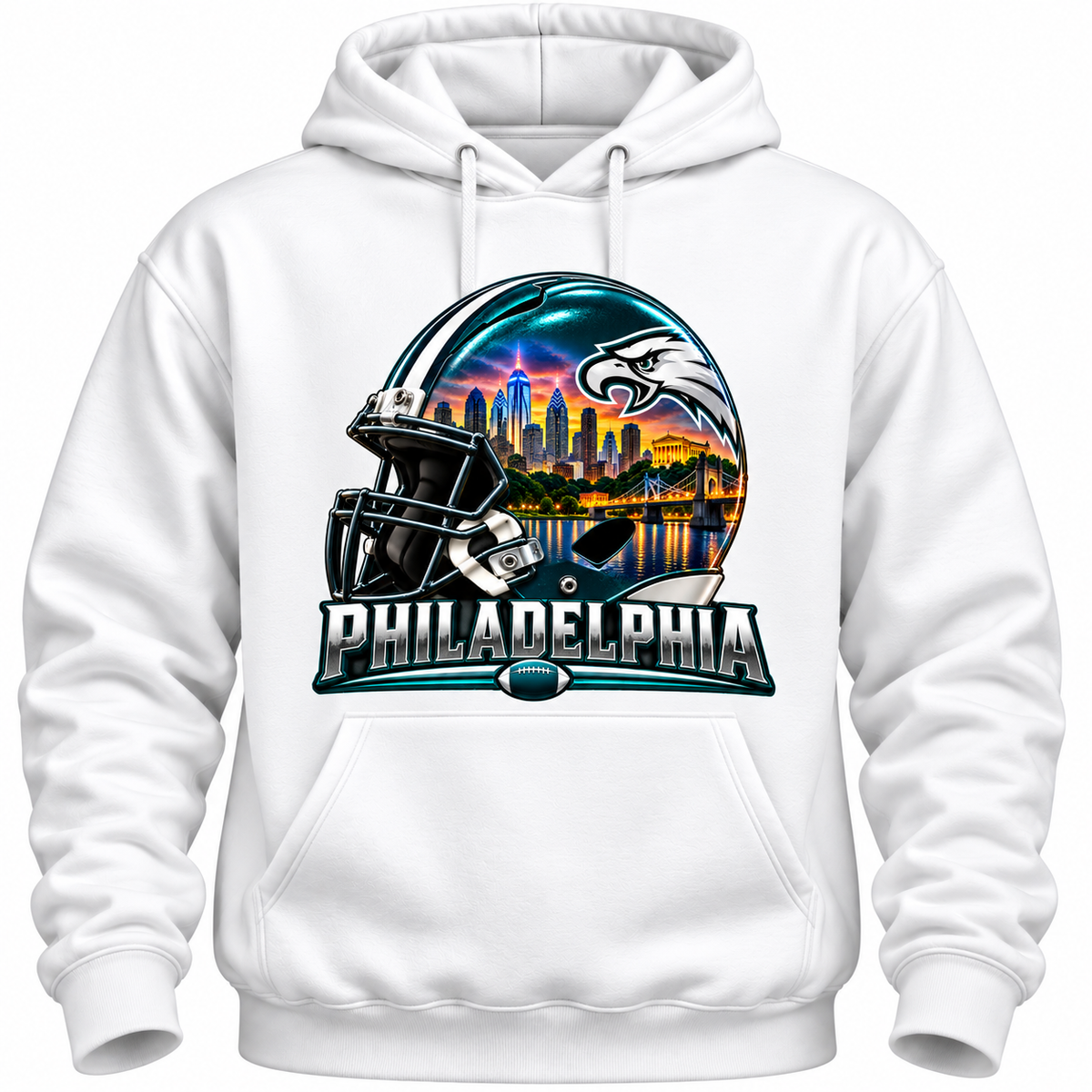 Football City  NFC Skyline | Choose Your City & Team-Inspired Colors | Custom Fan Apparel & Gifts - Hoodies