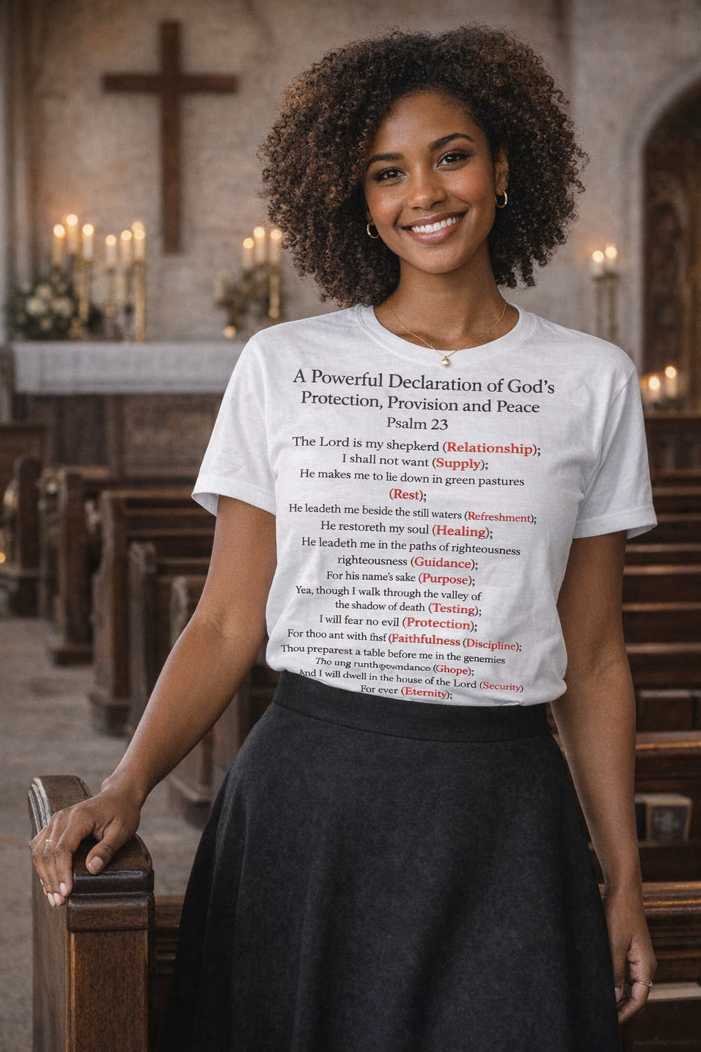 Psalms 23 Christian T-Shirt Starting at $20