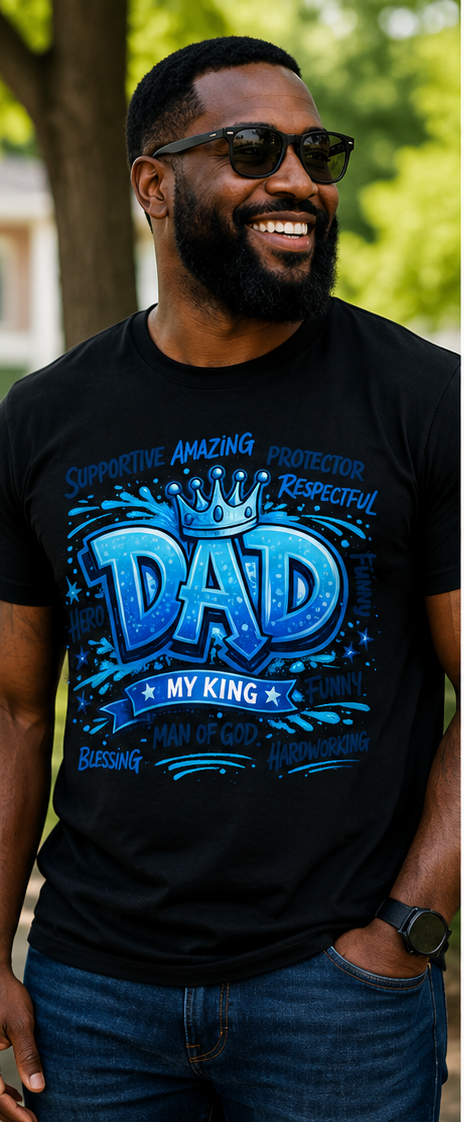 Dad My King Shirt - Father’s Day Graphic Tee for Amazing Dads Starting at $20