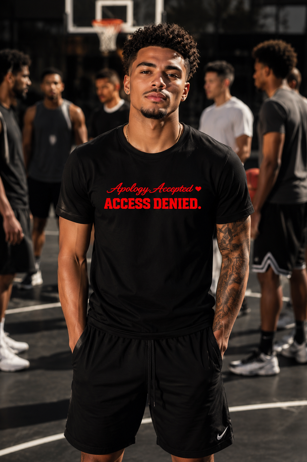 Apology Accepted t-shirt, Access Denied Shirt Design | Bold Christian & Self-Respect Statement