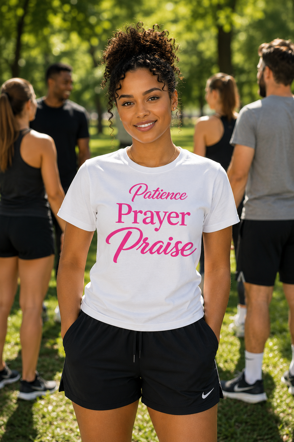 Patience Prayer Praise Christian T-Shirt | Faith-Based Inspirational t-shirt starting at $20