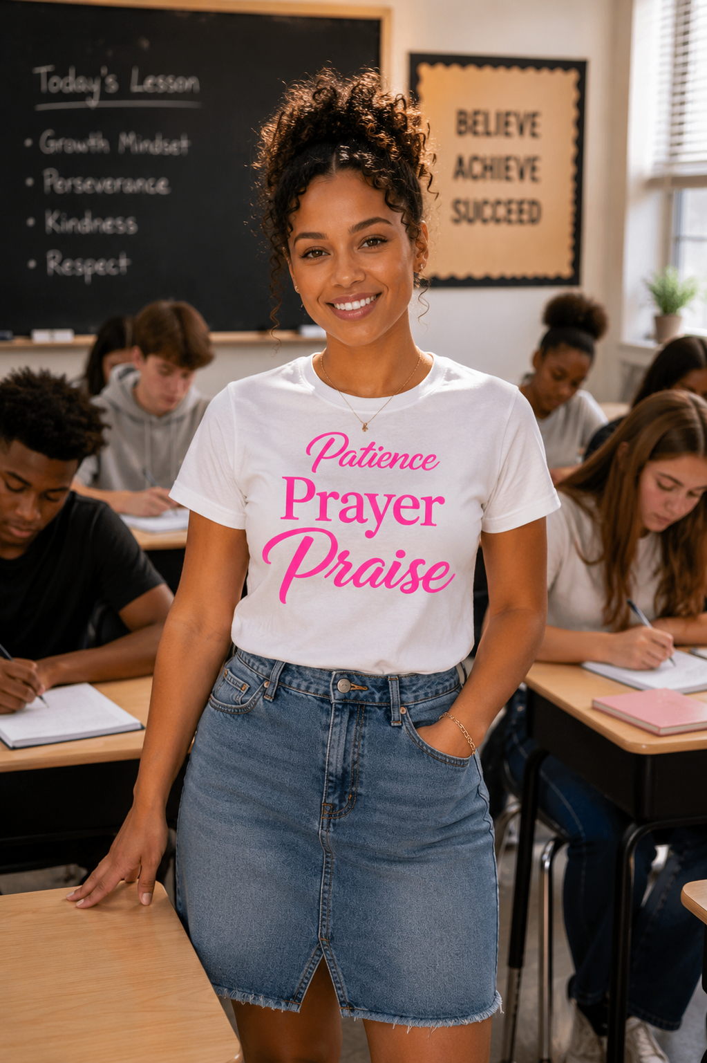 Patience Prayer Praise Christian T-Shirt | Faith-Based Inspirational t-shirt starting at $20