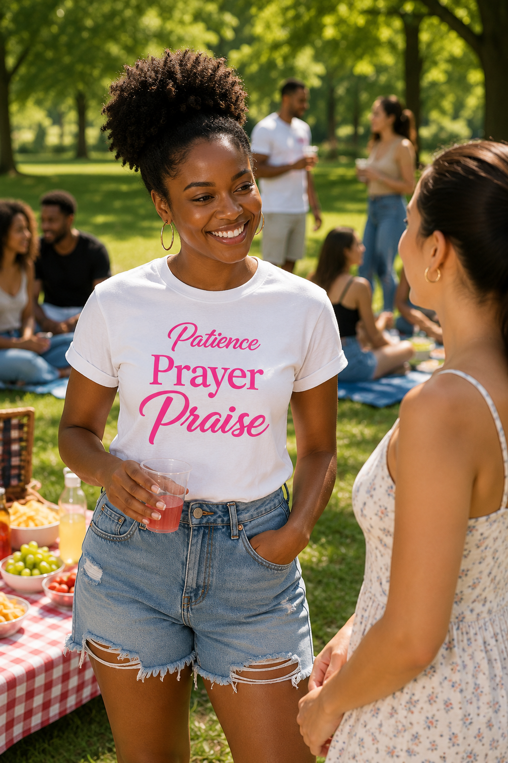 Patience Prayer Praise Christian T-Shirt | Faith-Based Inspirational t-shirt starting at $20