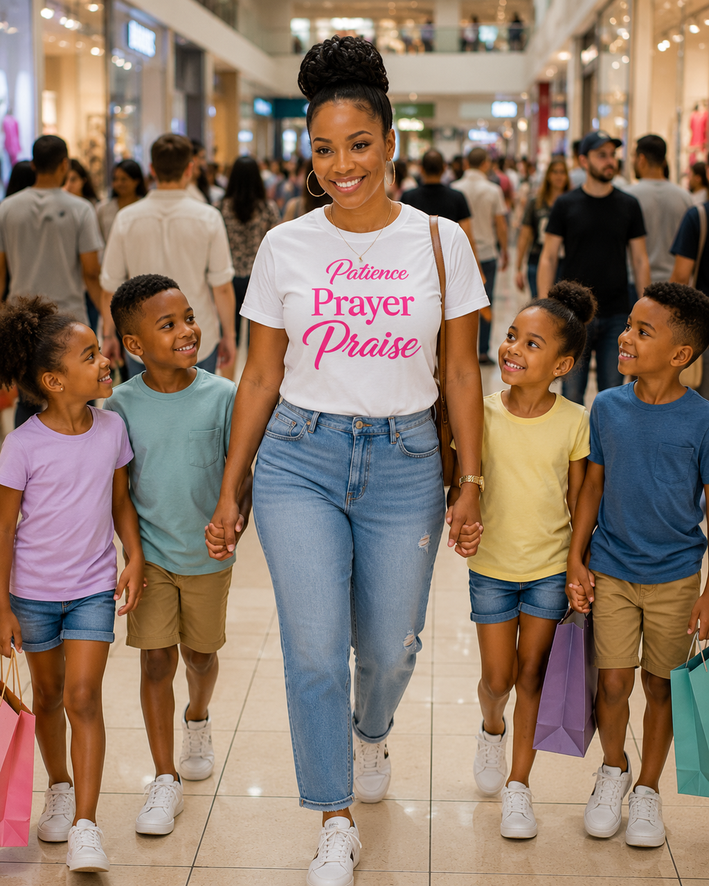 Patience Prayer Praise Christian T-Shirt | Faith-Based Inspirational t-shirt starting at $20