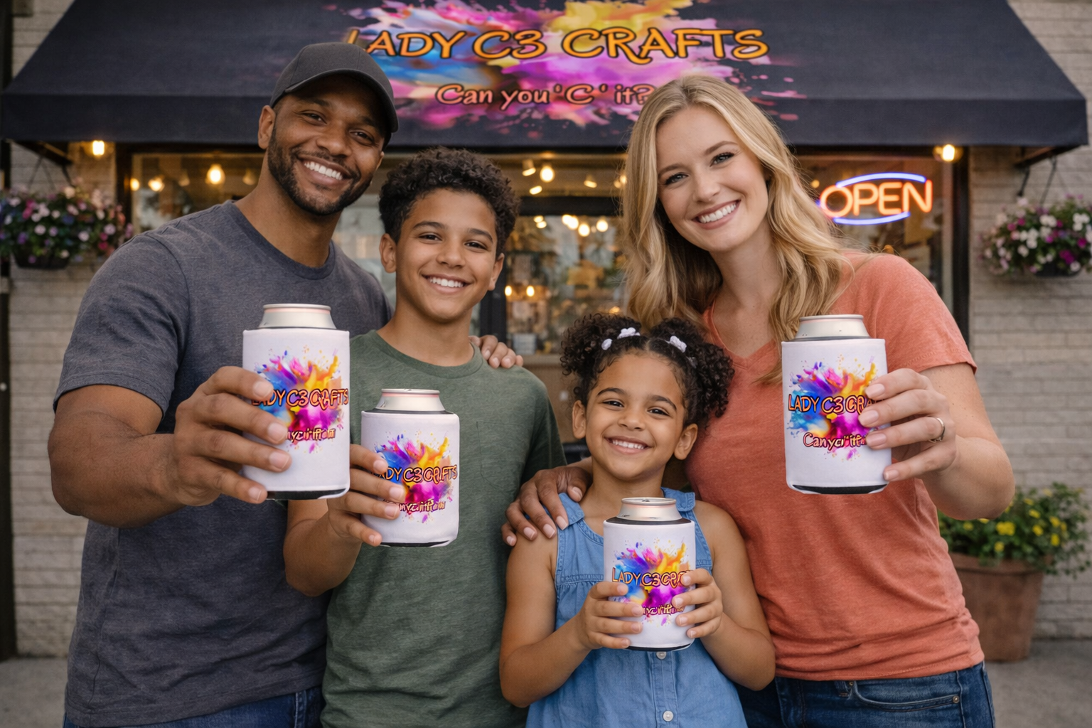 Custom Can Cooler Sleeves - Fits Most Drinks - Personalized Koozie Starting at $4