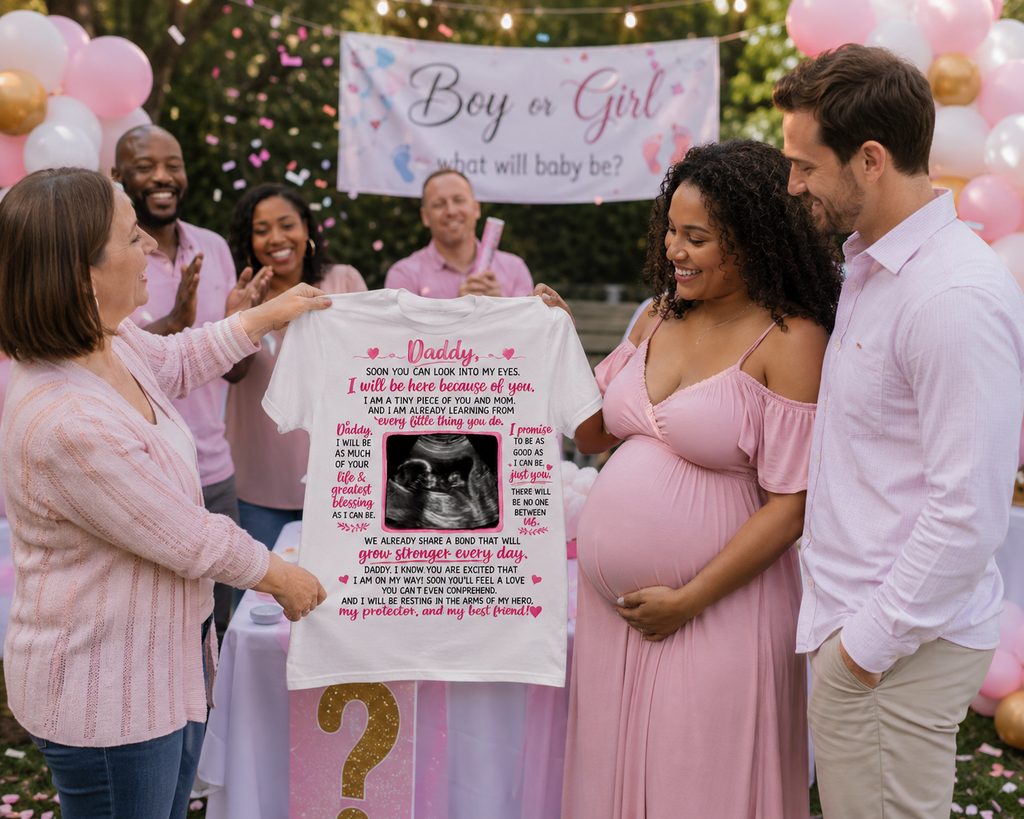 Daddy To Be Ultrasound Keepsake | Baby Letter to Daddy Sublimation Design | Pregnancy Reveal Gift | Father’s Day Gift for Dad Starting at $20.00